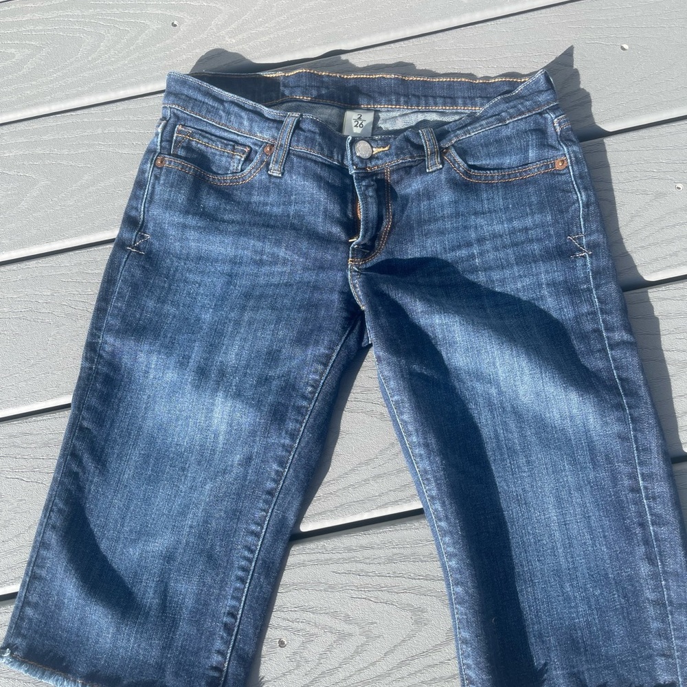 Lucky Brand Dark Blue Cropped Jeans